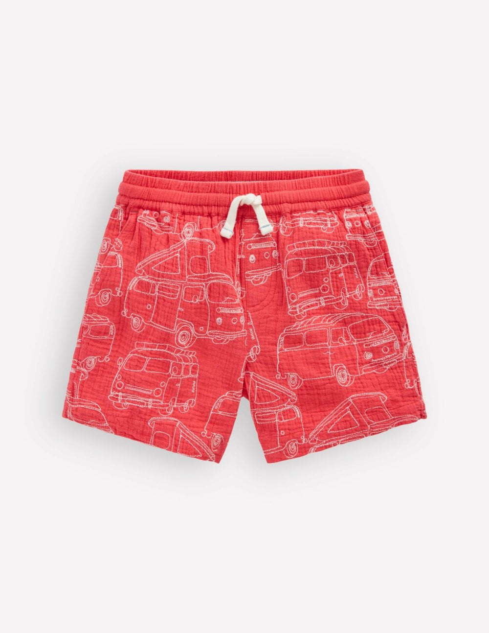 Double Cloth Shorts-Cayenne Embroidery / Boden On sale