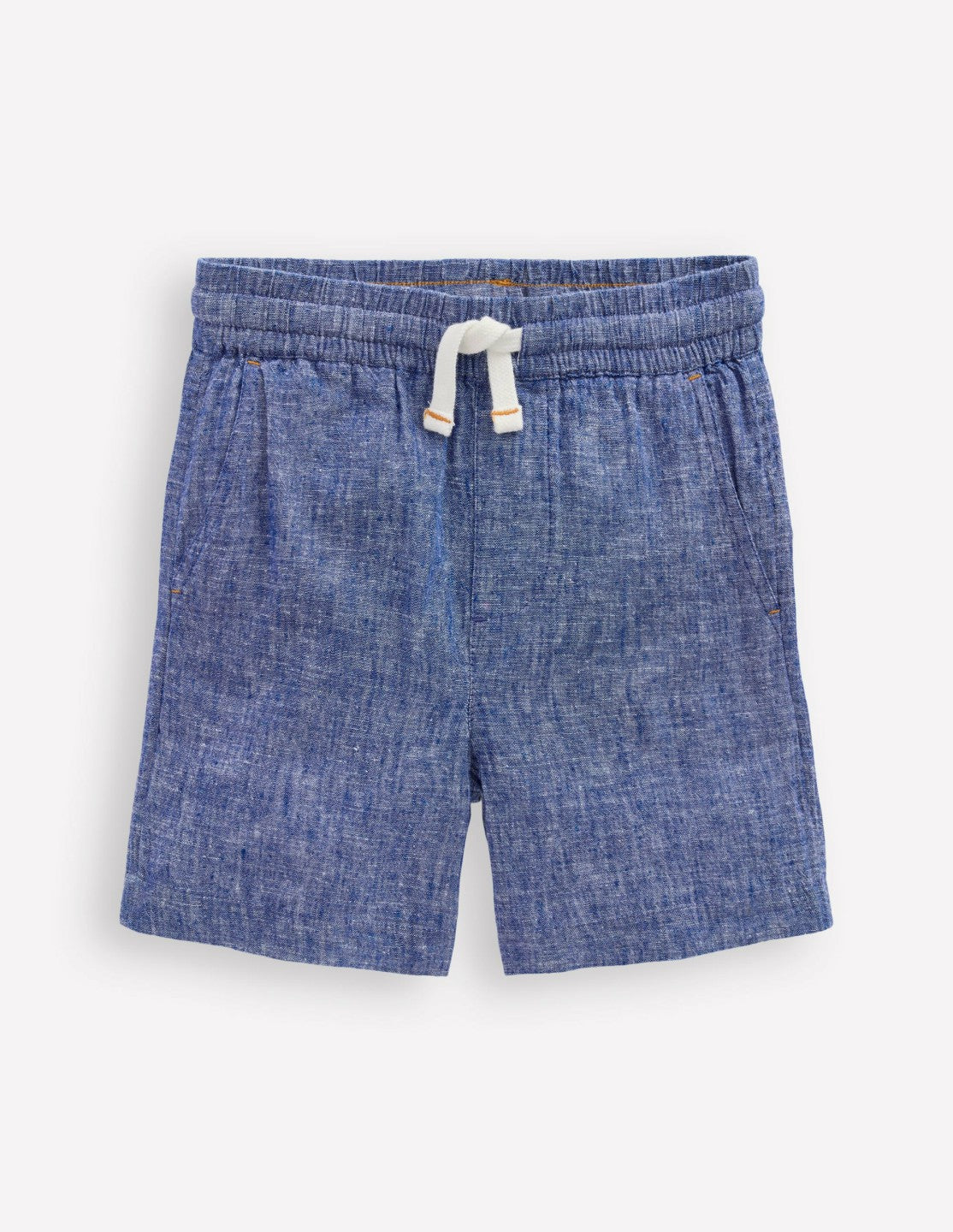 Cotton Linen Shorts-Chambray / Boden us