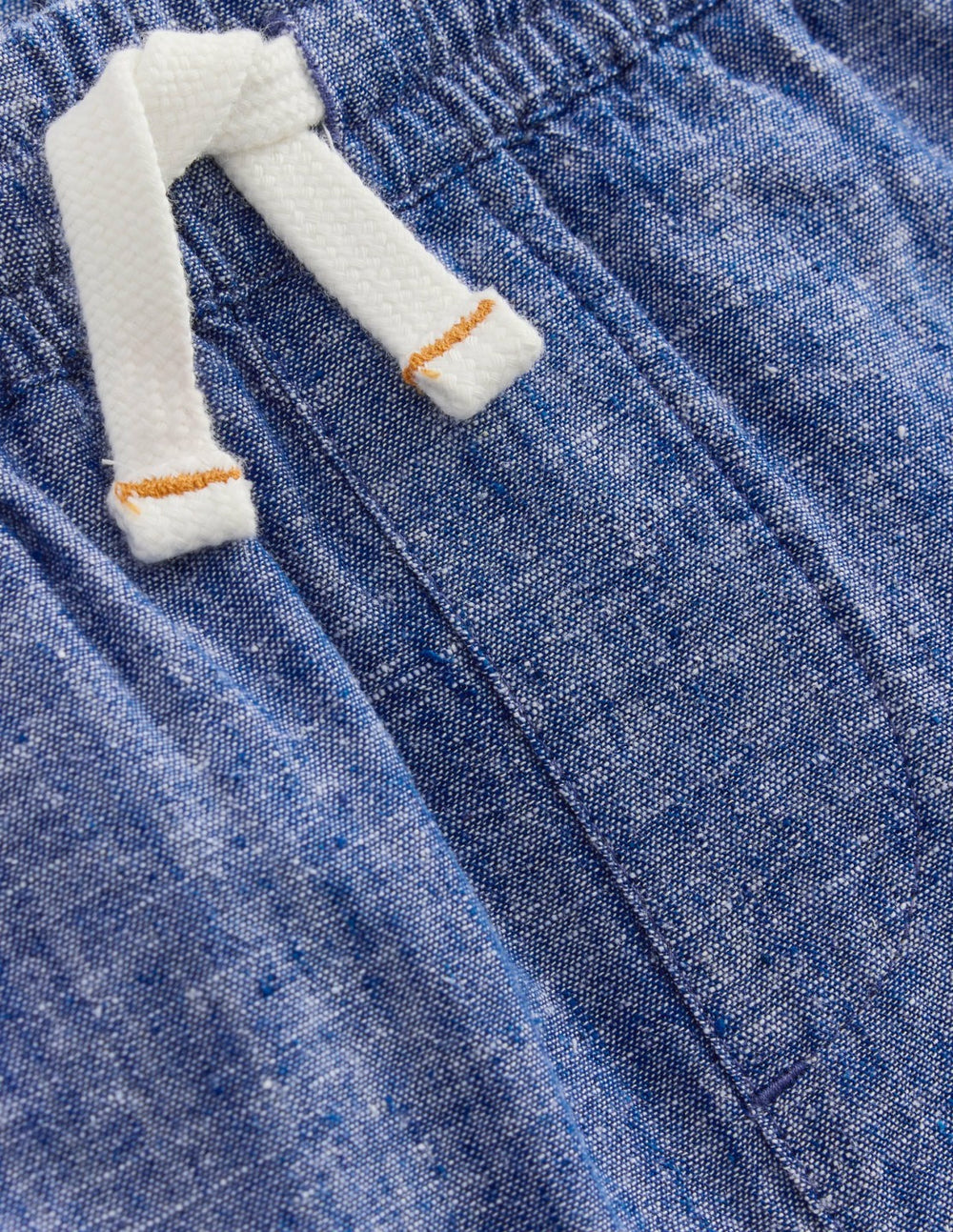 Cotton Linen Shorts-Chambray / Boden us