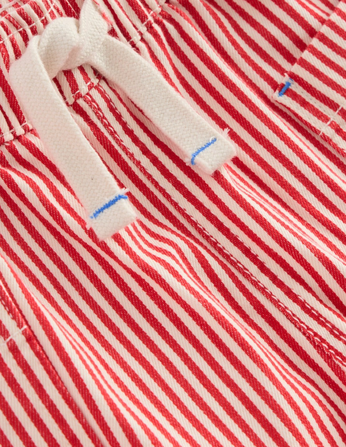 Cotton Pocket Shorts-Red Ticking / Boden Online