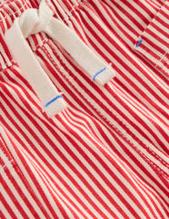 Cotton Pocket Shorts-Red Ticking / Boden Online
