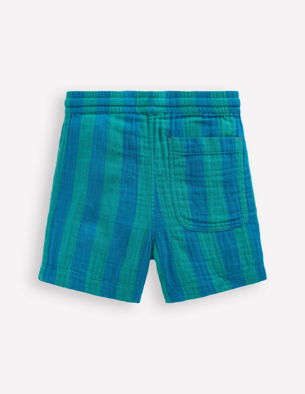 Double Cloth Shorts-Green and Blue Stripe / Boden Discount