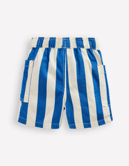 Cotton Pocket Shorts-Blue Stripe / Boden On sale