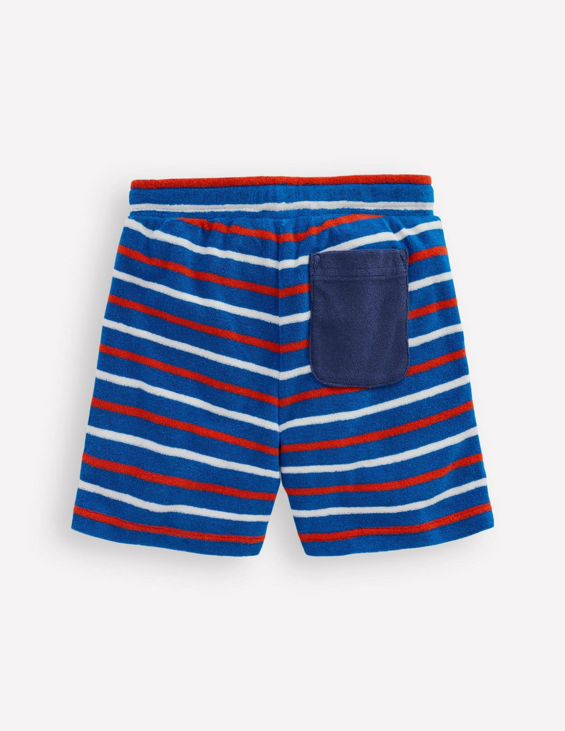 Towelling Shorts-Blue Stripe / Boden