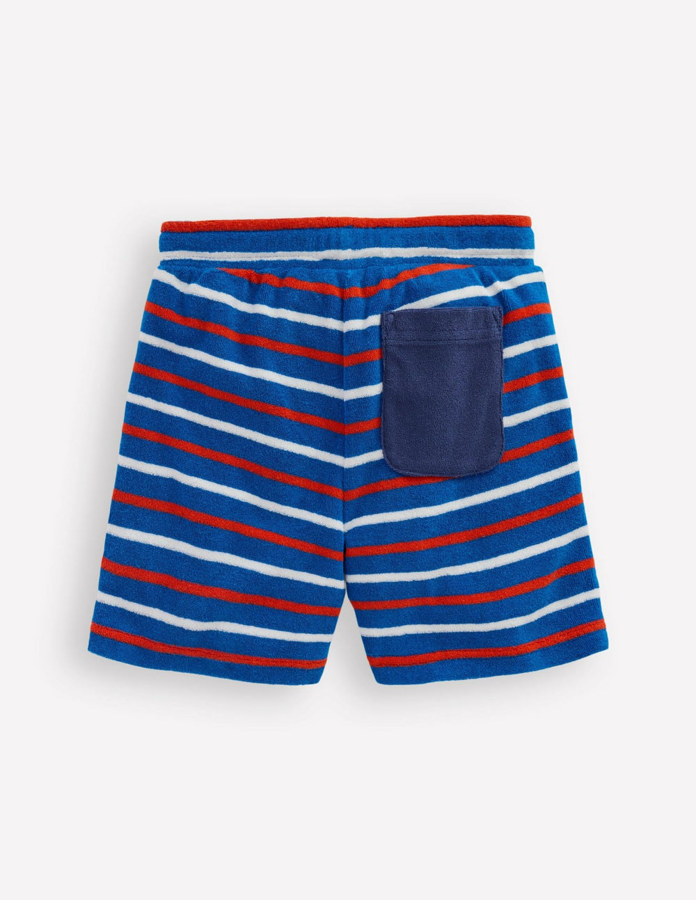 Towelling Shorts-Blue Stripe / Boden