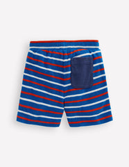 Towelling Shorts-Blue Stripe / Boden