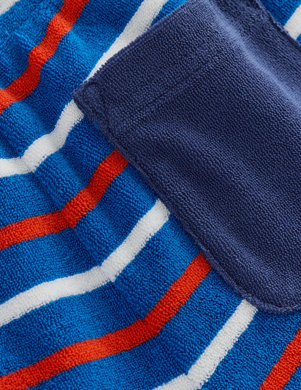 Towelling Shorts-Blue Stripe / Boden