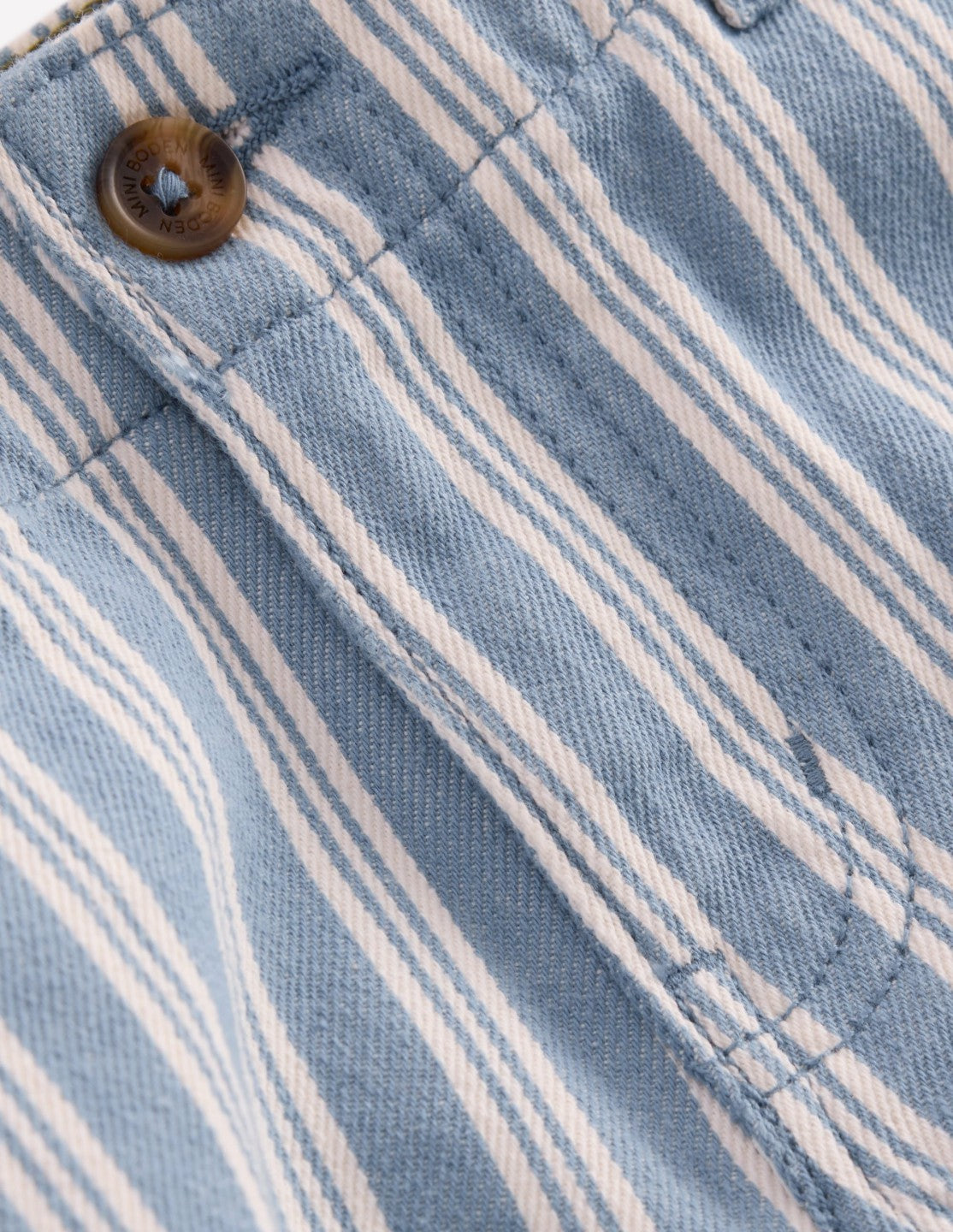 Smart Shorts-Light Blue Stripe / Boden Sale