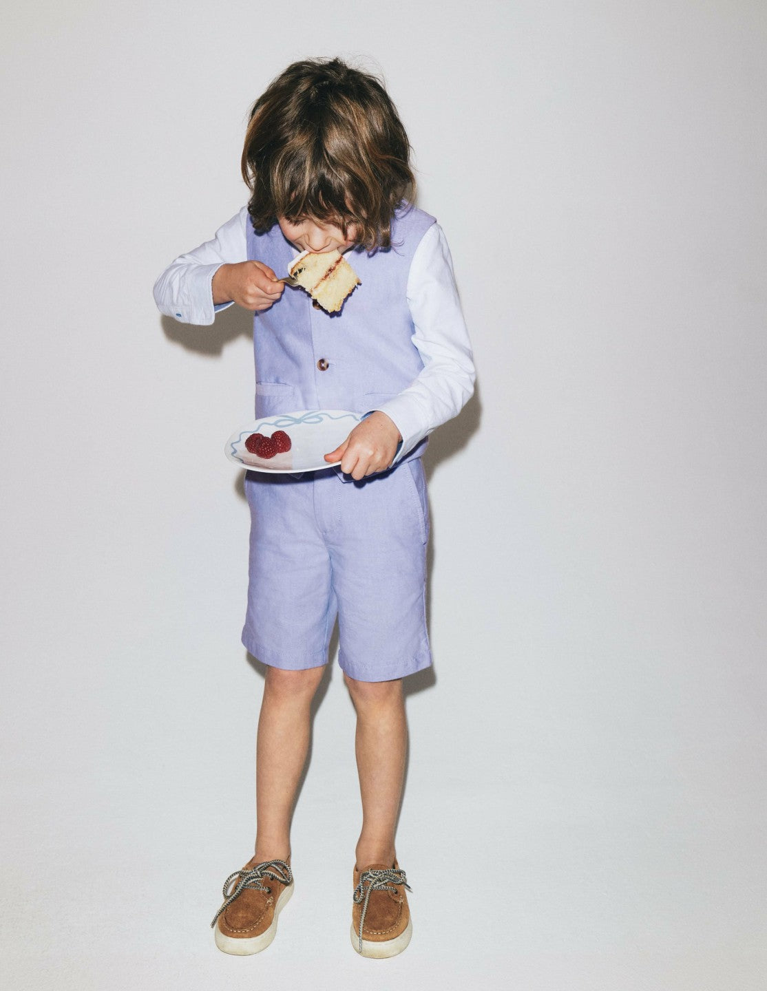 Classic Chino Shorts-Blue Oxford / Boden Online