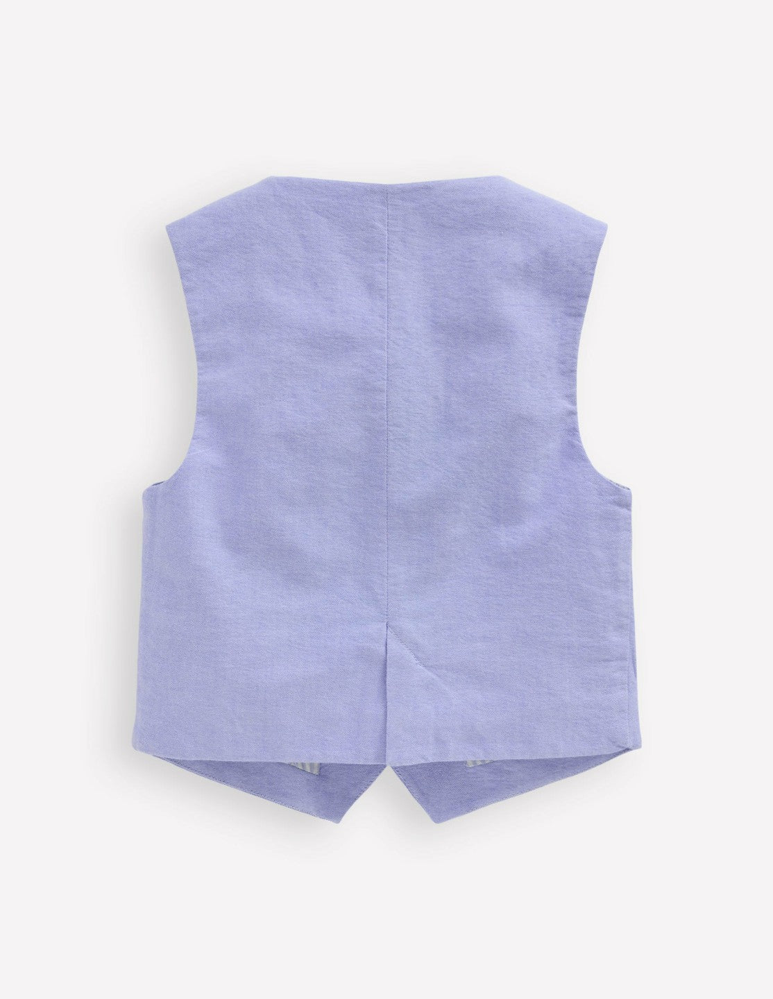 Cotton Oxford Waistcoat-Blue Oxford / Boden
