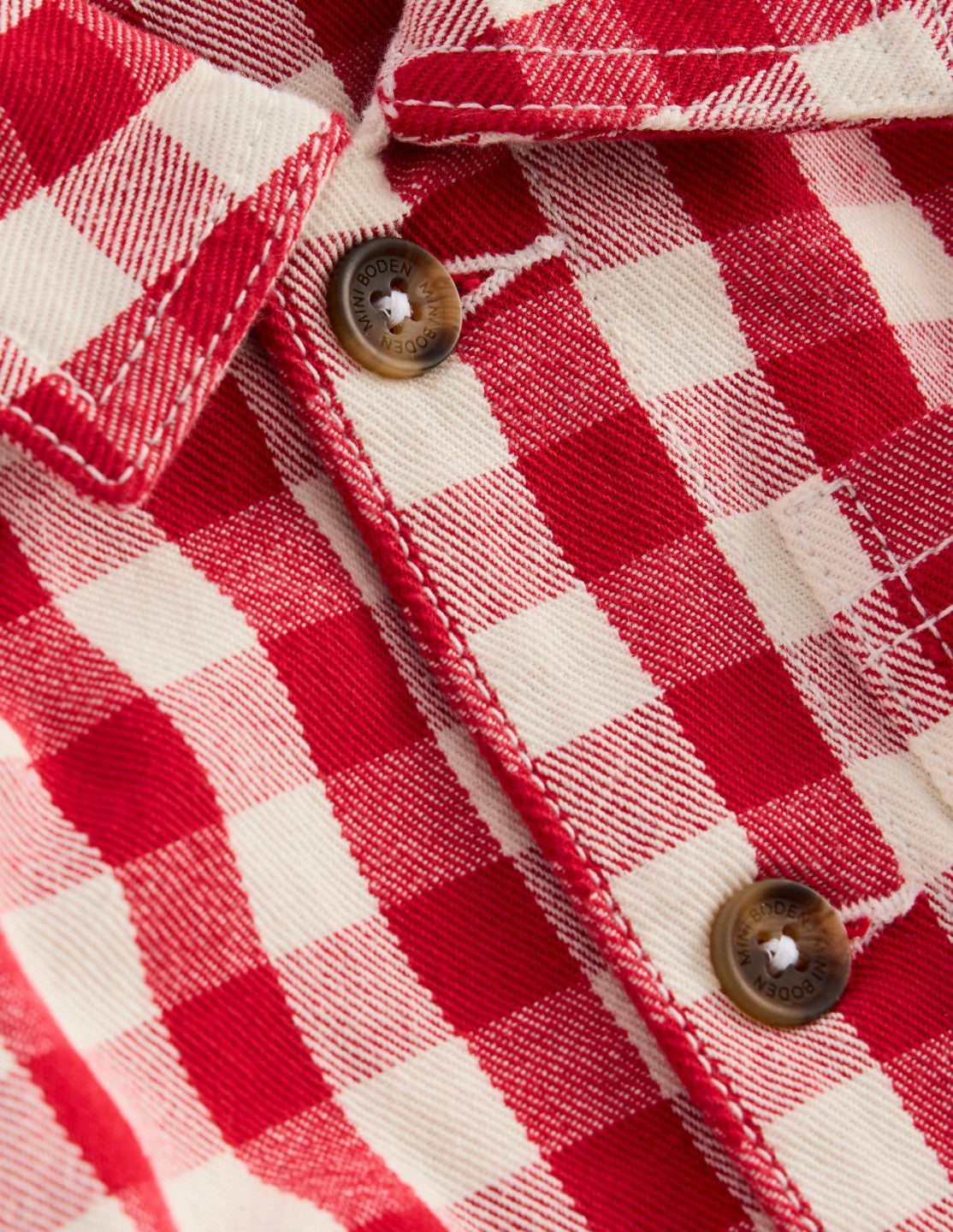 Twill Jacket-Red Gingham / Boden Online