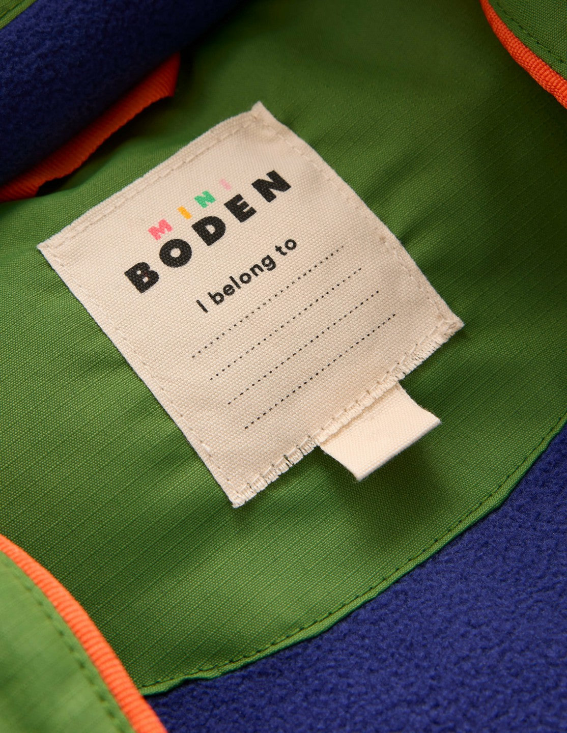 Fleece Lined Padded Coat-Green / Boden Discount