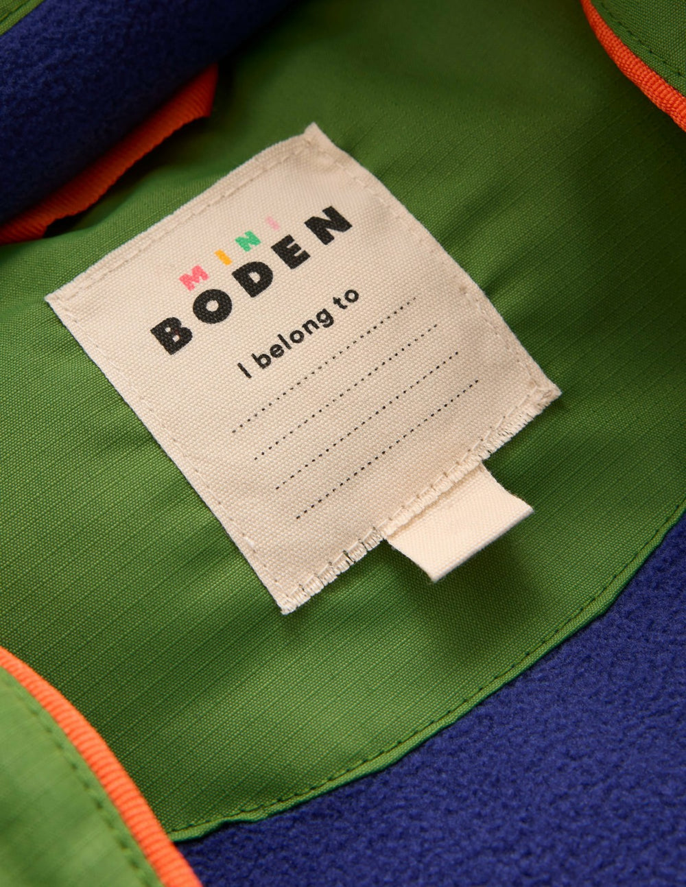 Fleece Lined Padded Coat-Green / Boden Discount