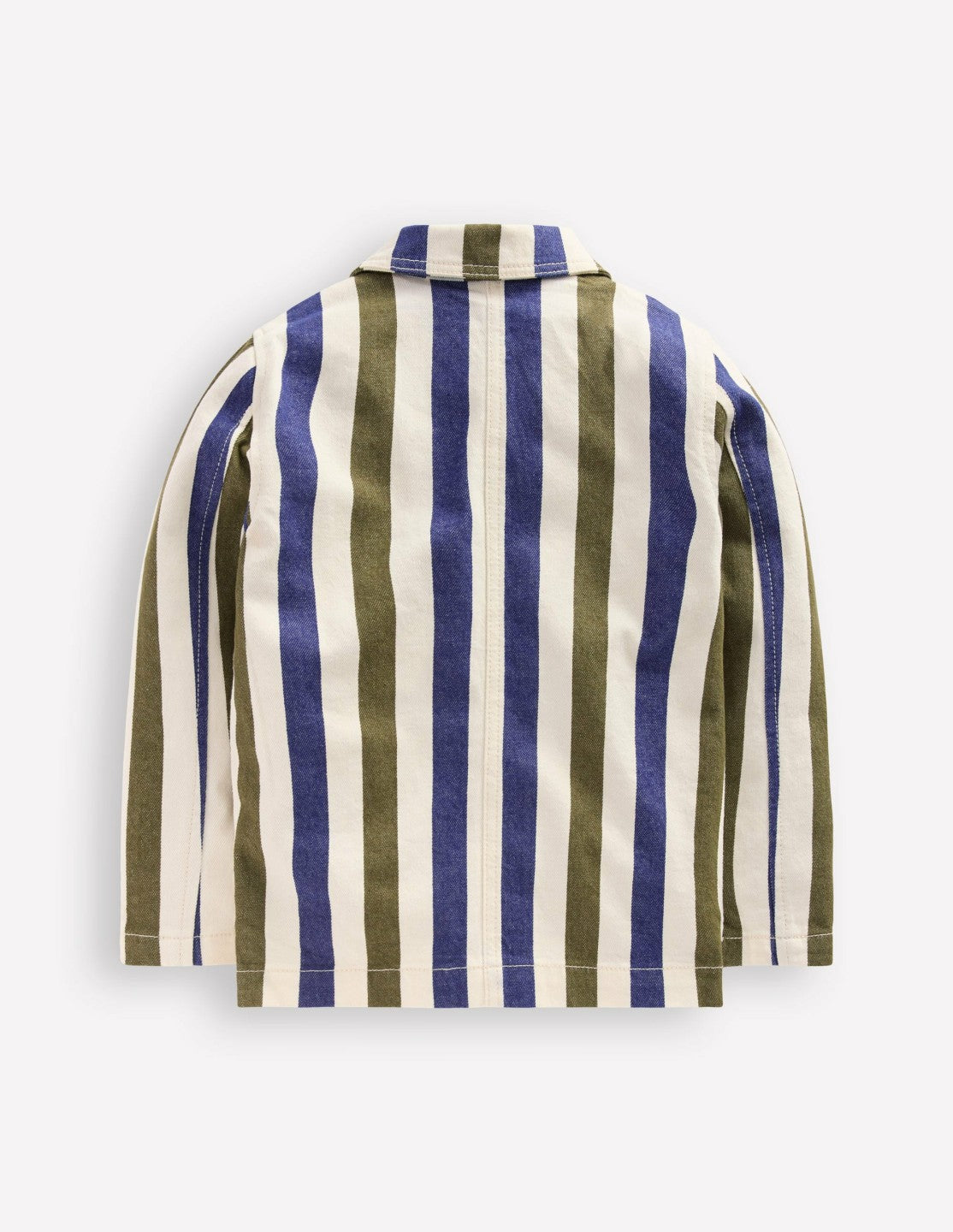 Twill Jacket-Blue and Green Stripe / Boden Outlet