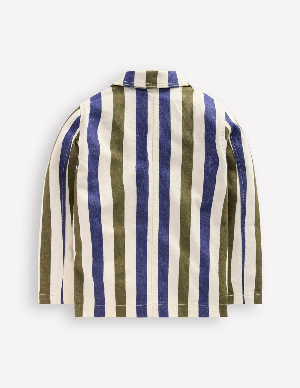 Twill Jacket-Blue and Green Stripe / Boden Outlet