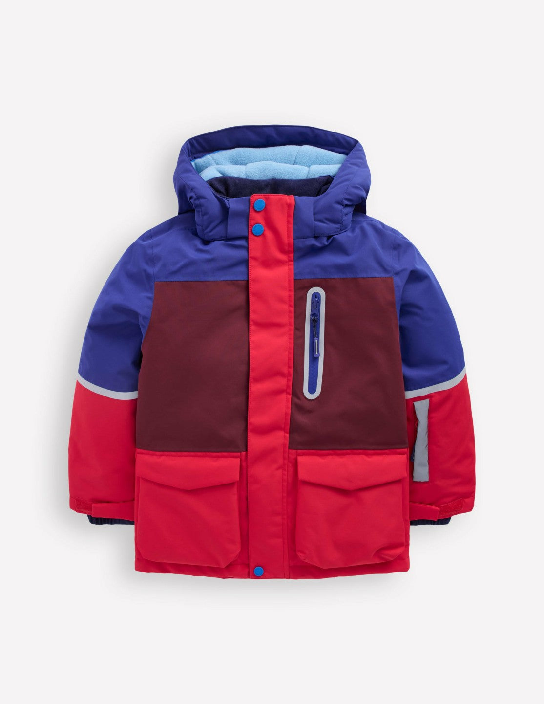 All-weather Waterproof Coat-Red Chevron Colourclock / Boden Online