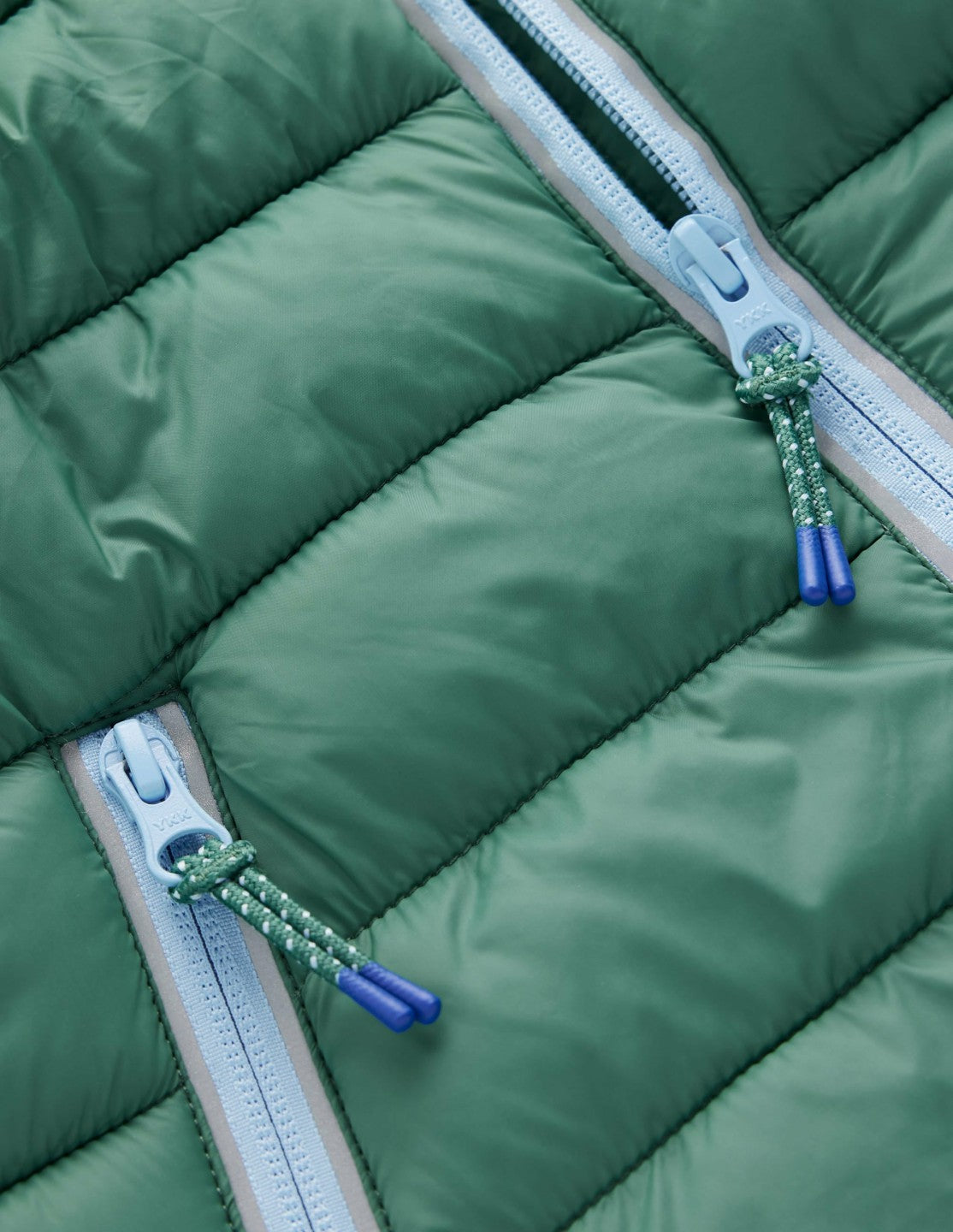Pack-away Padded Jacket-Green and Blue / Boden us