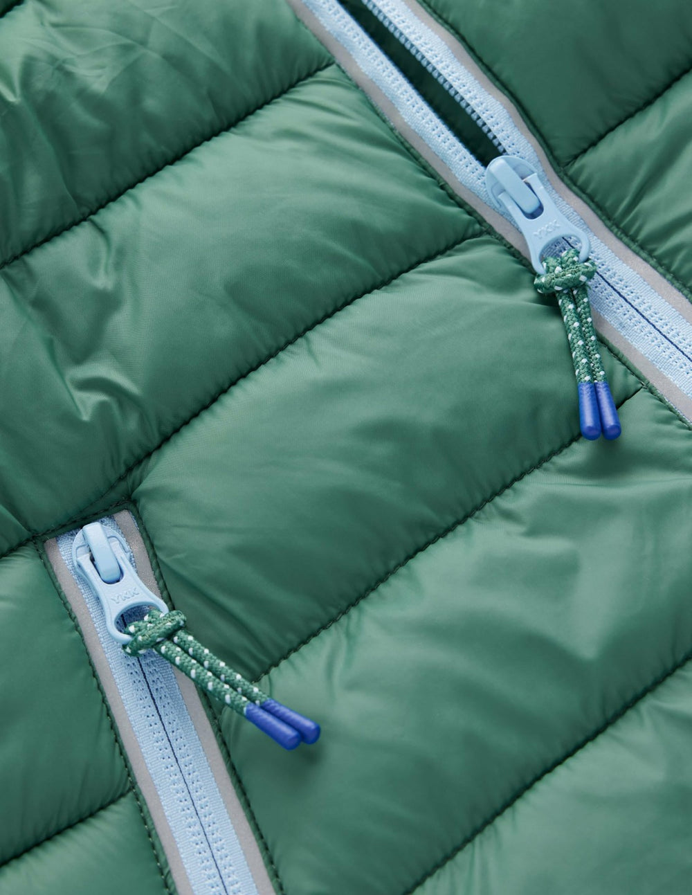 Pack-away Padded Jacket-Green and Blue / Boden us