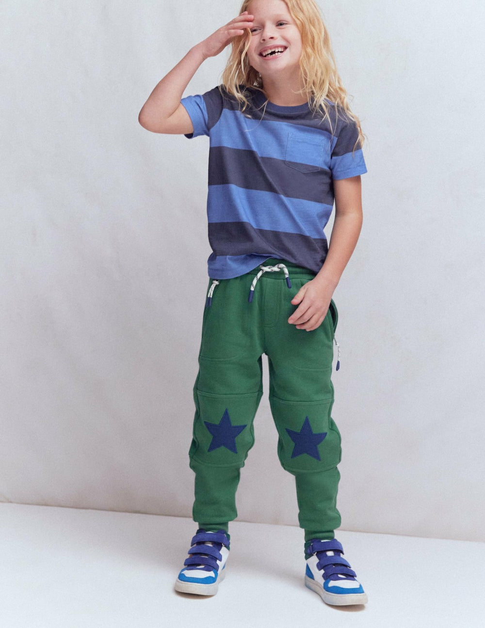 Warrior Knee Joggers-Blue Spruce Star Knee / Boden us