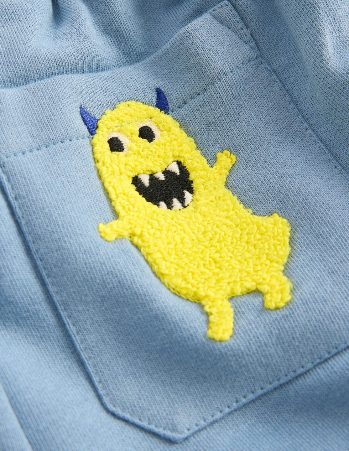 Fun Sweatpants-French Blue Monster Applique / Boden us