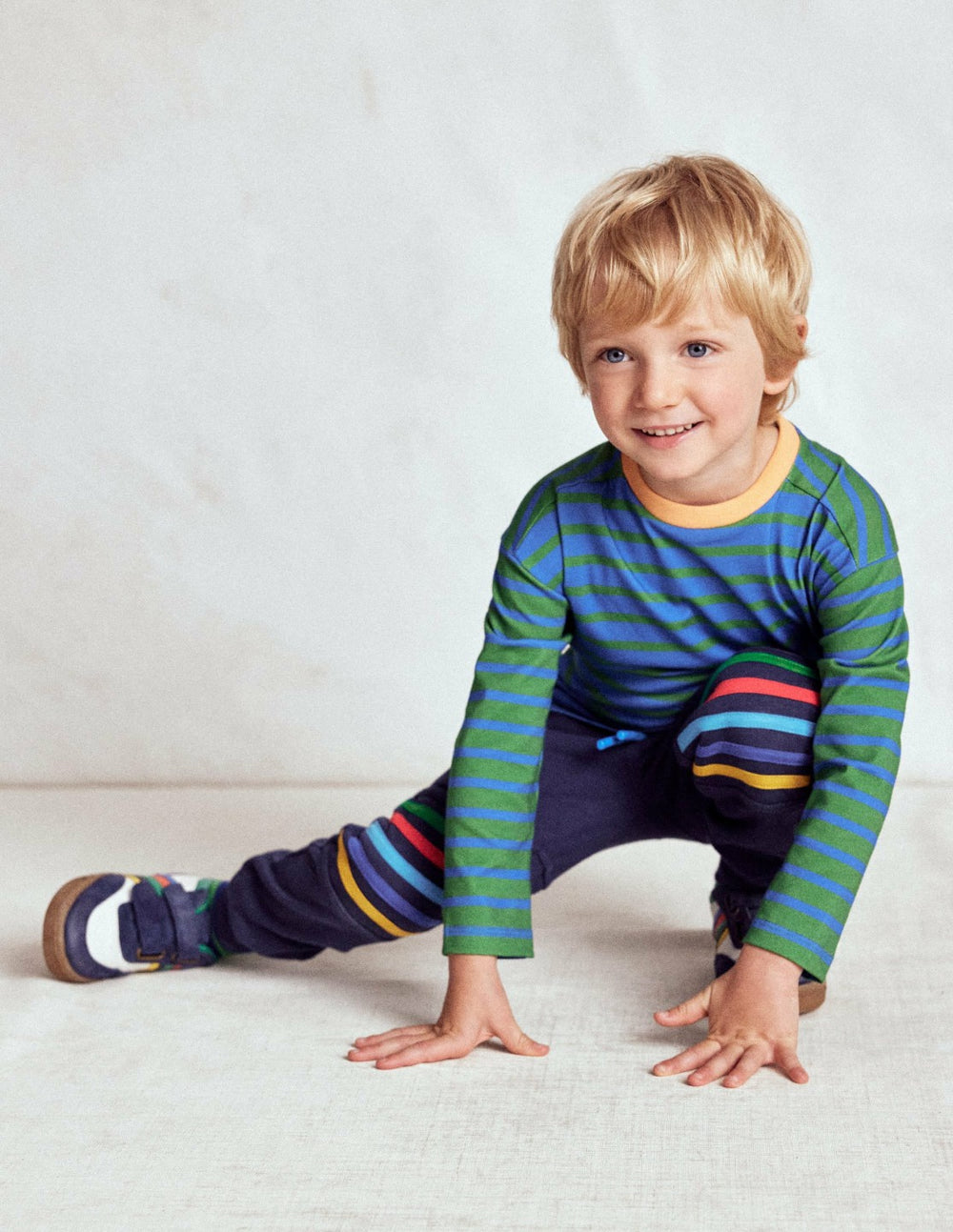 Warrior Knee Joggers-Starboard Blue / Boden Sale