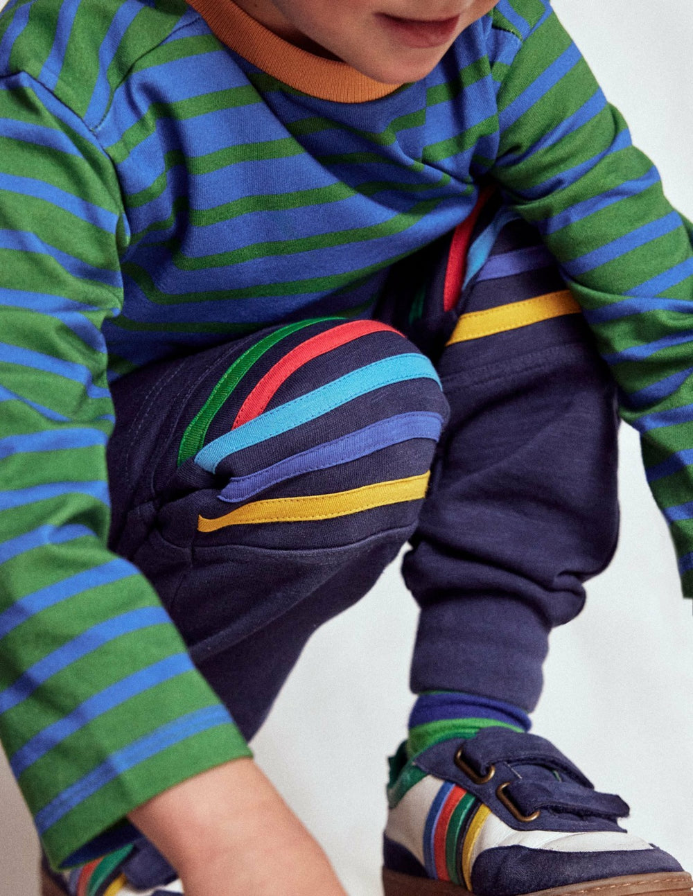 Warrior Knee Joggers-Starboard Blue / Boden Sale