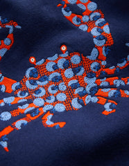 Embroidered Sweatshirt-College Navy Seacreatures / Boden Outlet