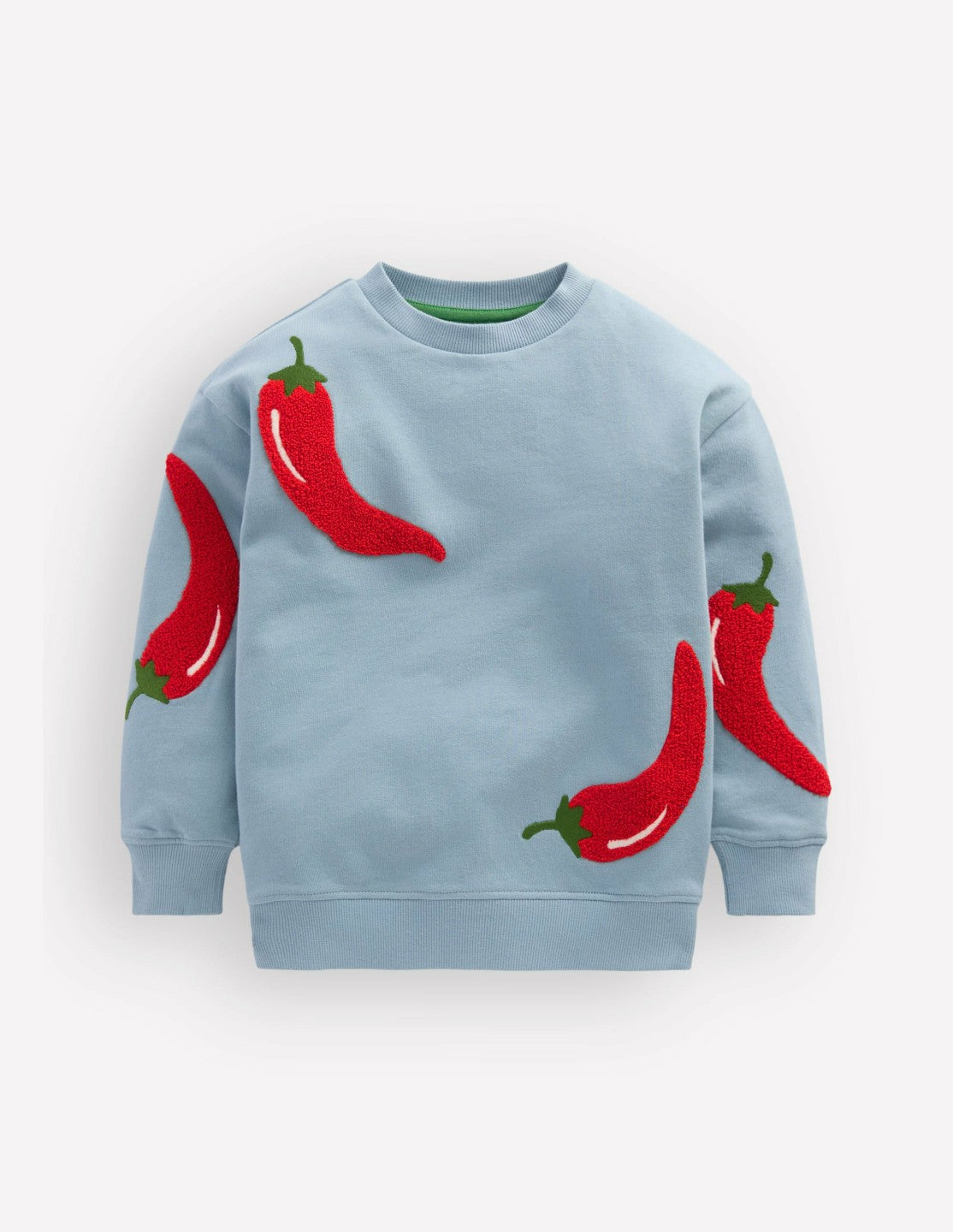 Fun Sweatshirt-Seamist Blue Chillies / Boden Discount