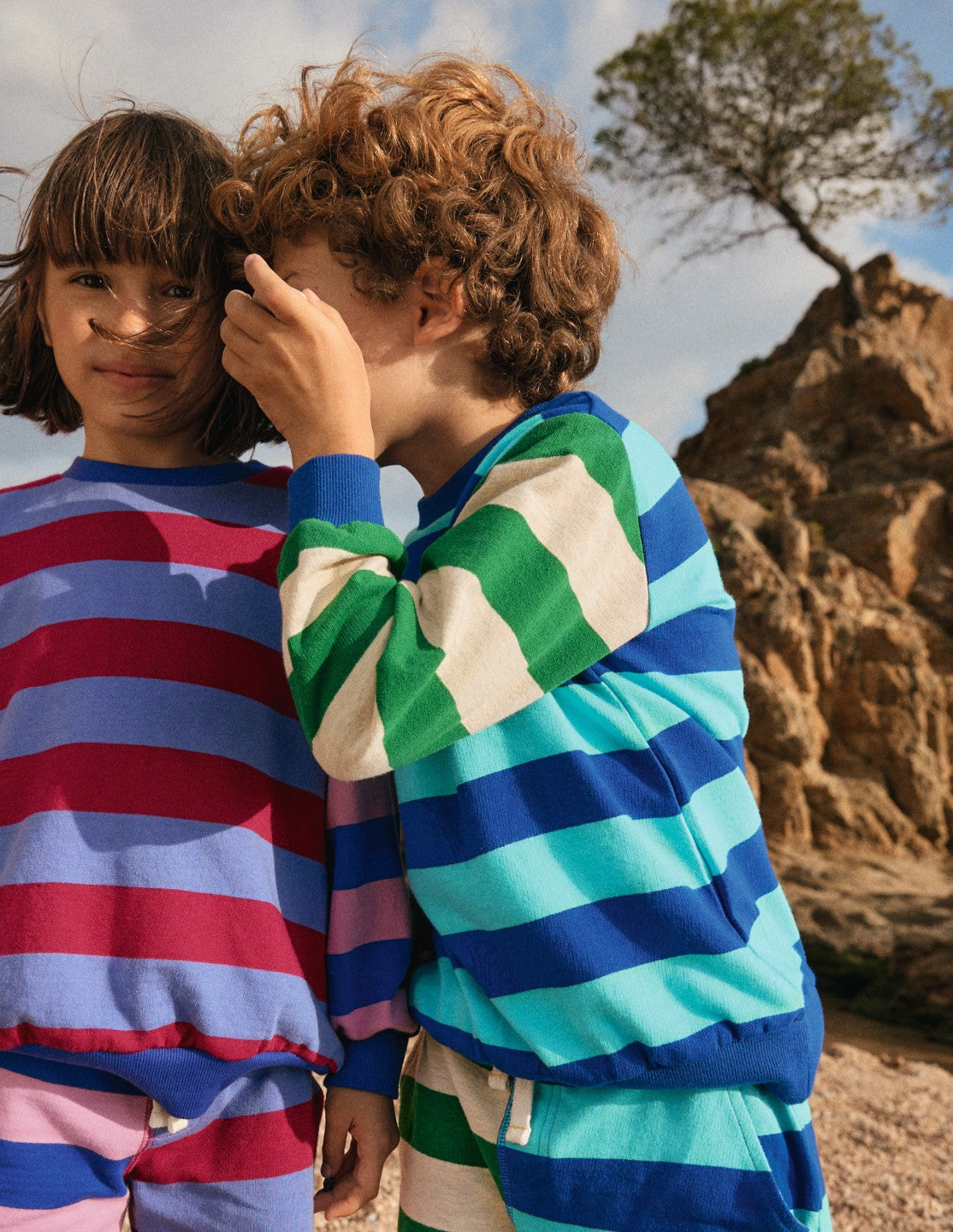 Everyday Printed Sweatshirt-Hotch Stripe / Boden us