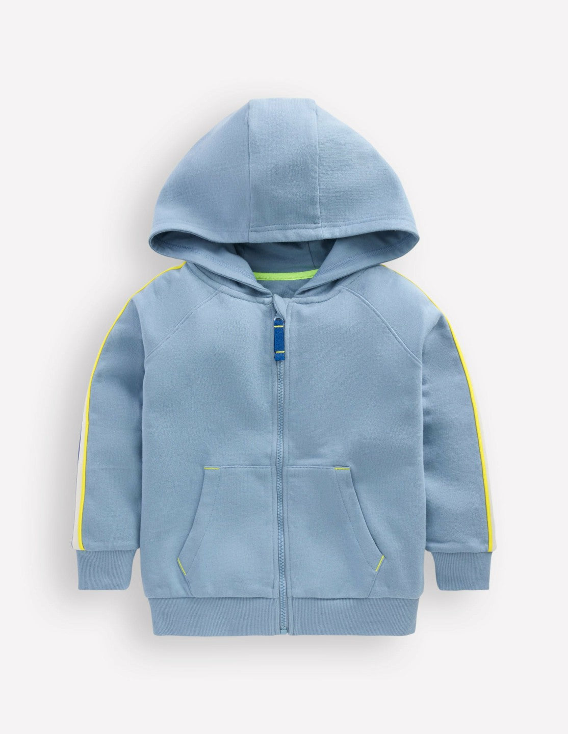 Raglan Zip-through Hoody-French Blue / Boden