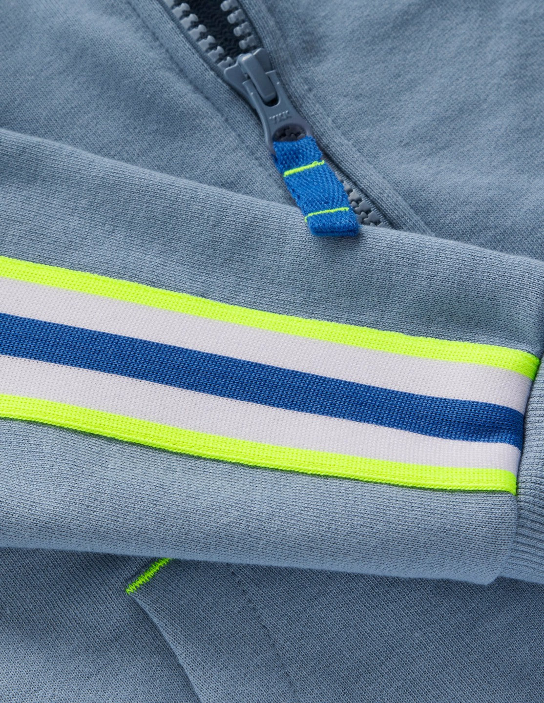Raglan Zip-through Hoody-French Blue / Boden