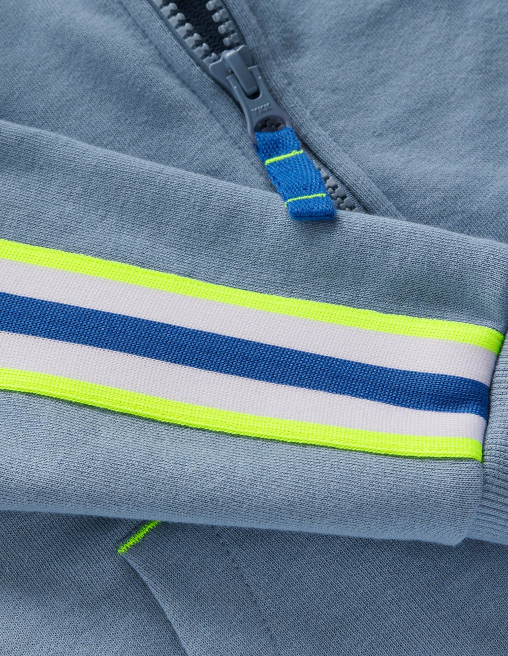 Raglan Zip-through Hoody-French Blue / Boden