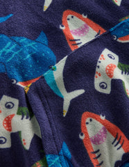 Towelling Pop-over Hoody-College Navy Sharks / Boden Online