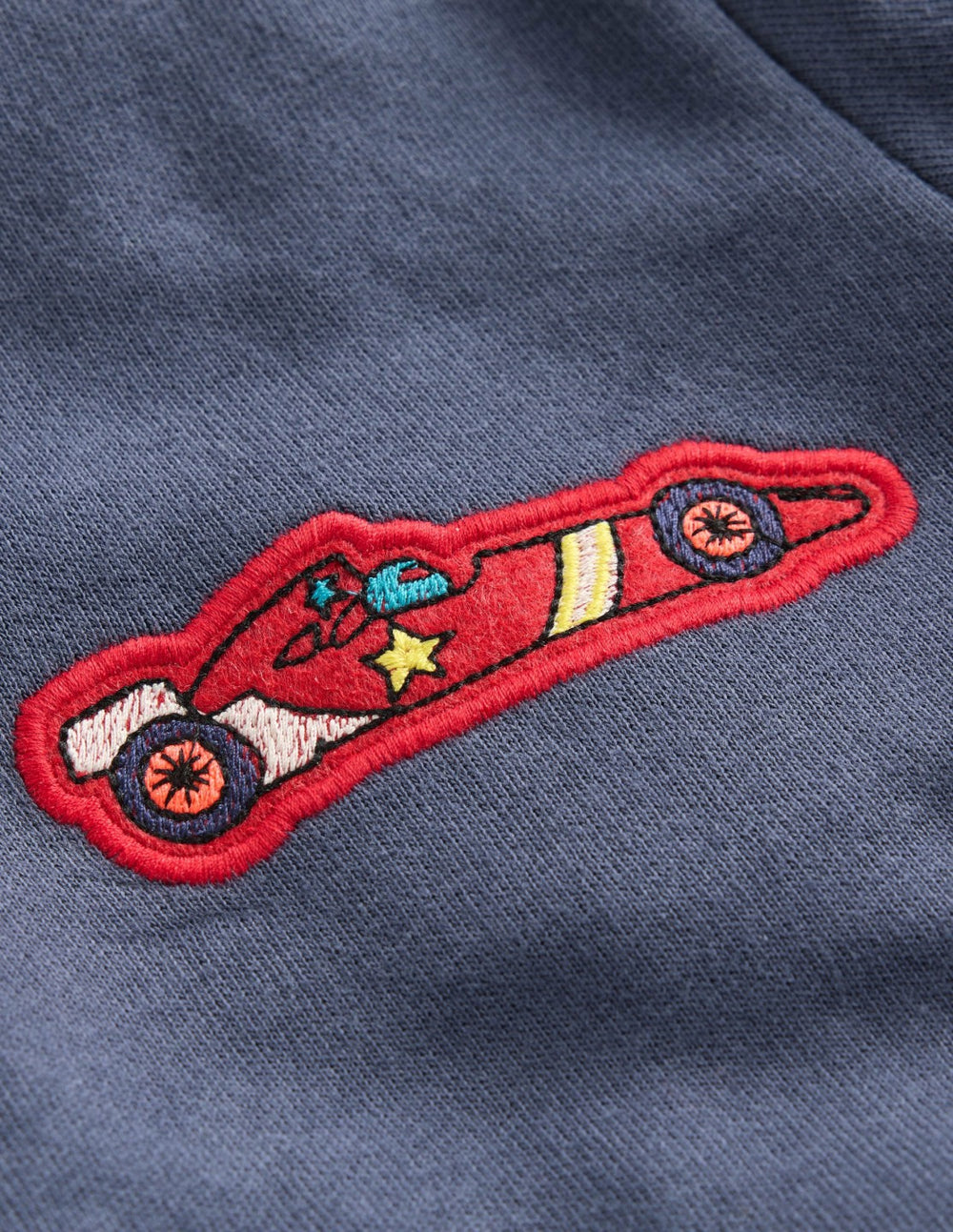 Applique Sweatshirt-Vintage Indigo Cars / Boden