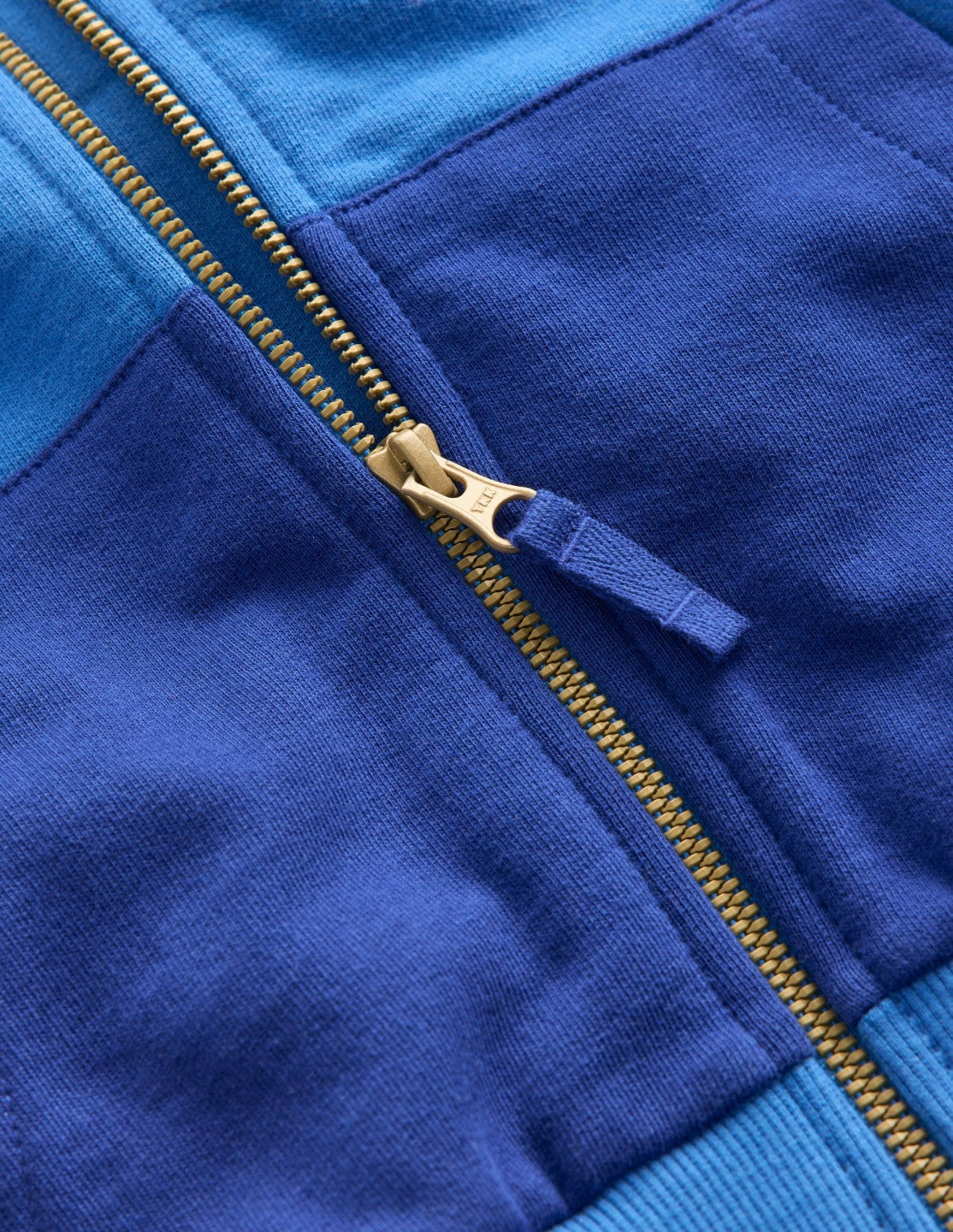 Colourblock Zip-through Hoodie-Blue Hotch / Boden Sale