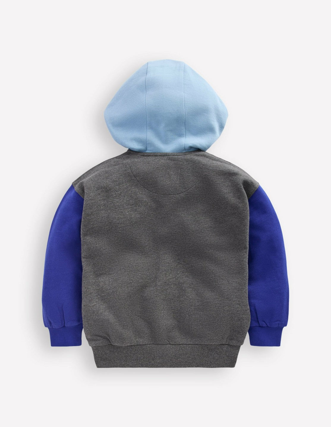Colourblock Zip-through Hoodie-GREY MARL COLOURBLOCK / Boden Online