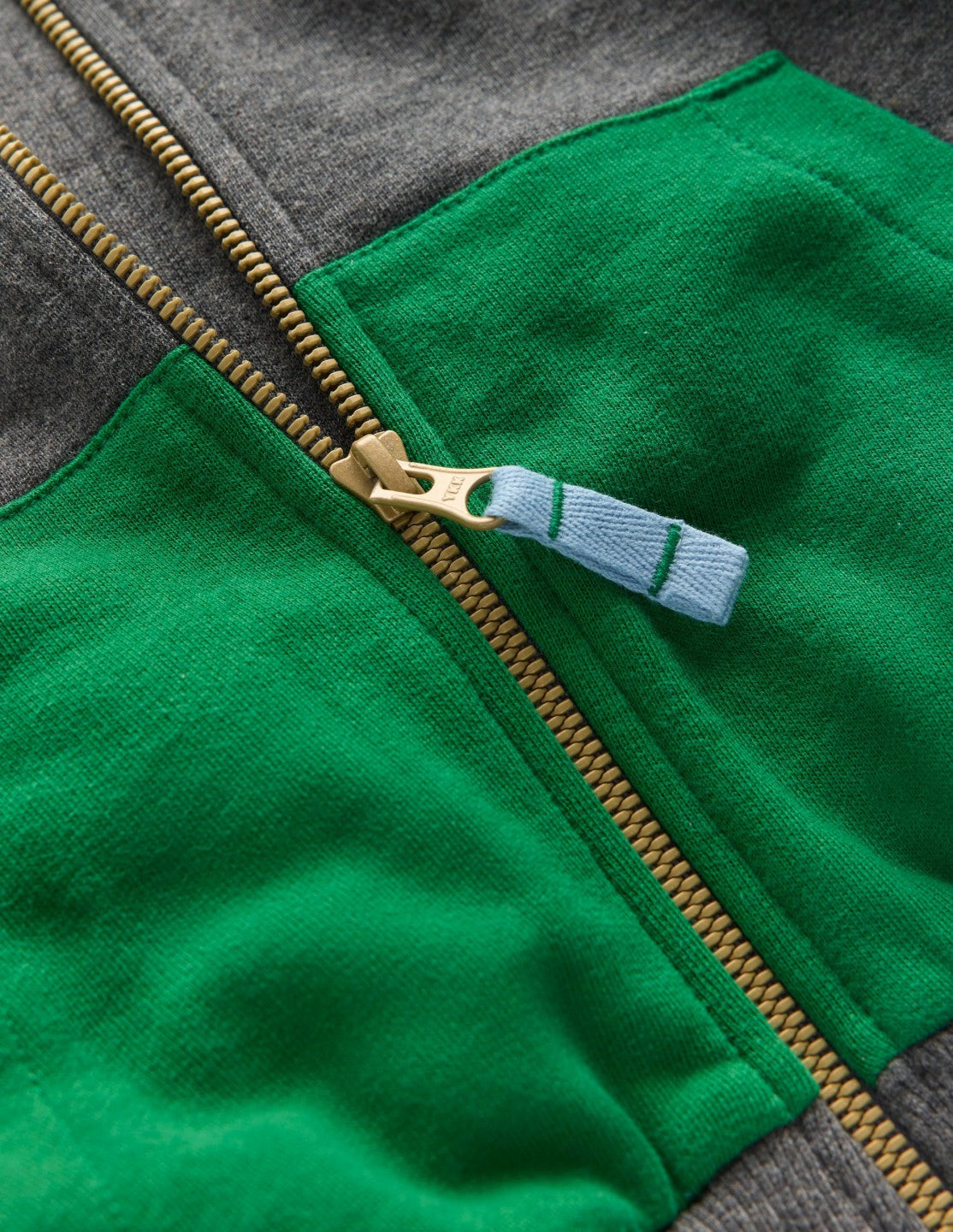 Colourblock Zip-through Hoodie-GREY MARL COLOURBLOCK / Boden Online
