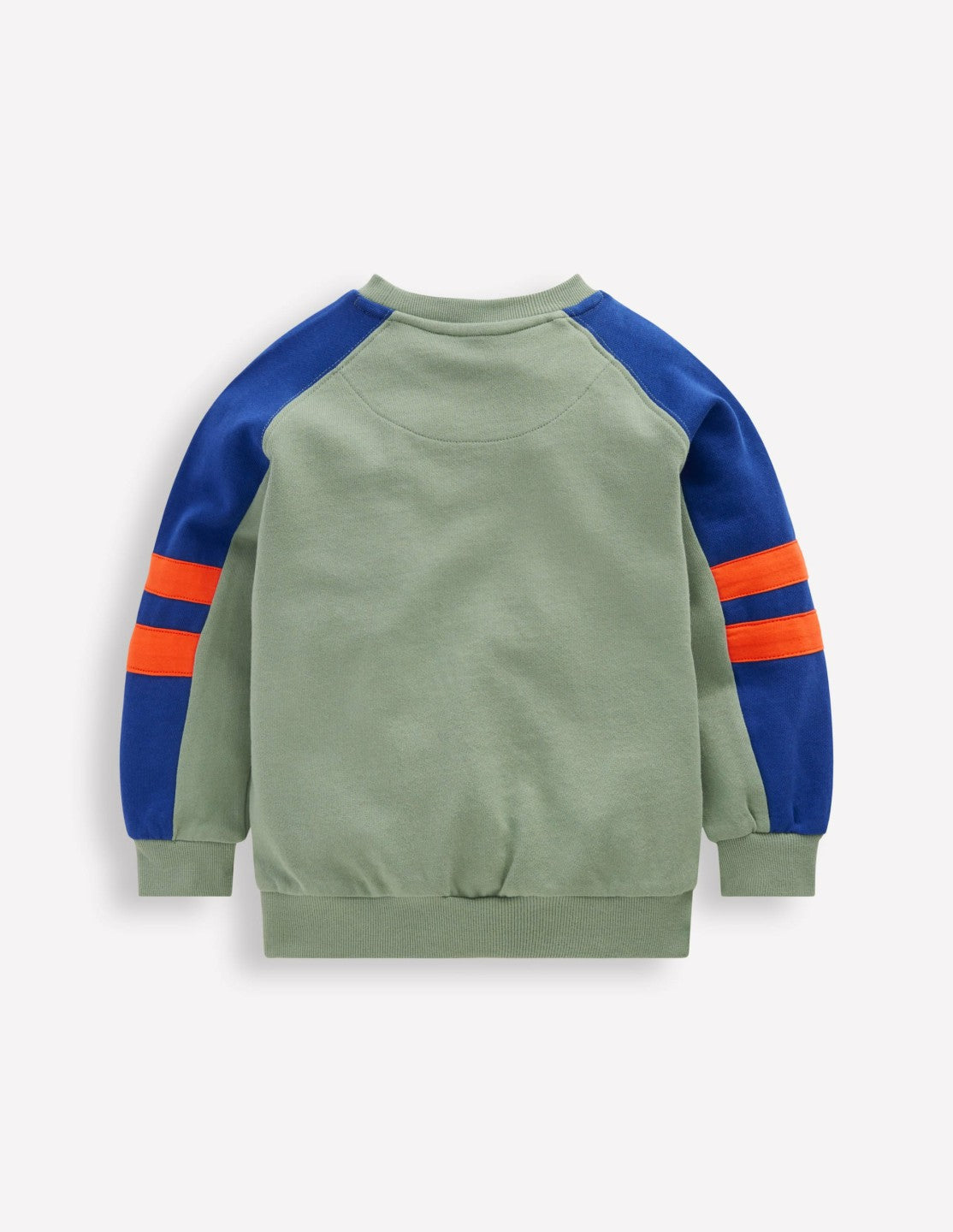 Colourblock Sleeve Sweatshirt-CHINOISE GREEN COLOURBLOCK / Boden Outlet