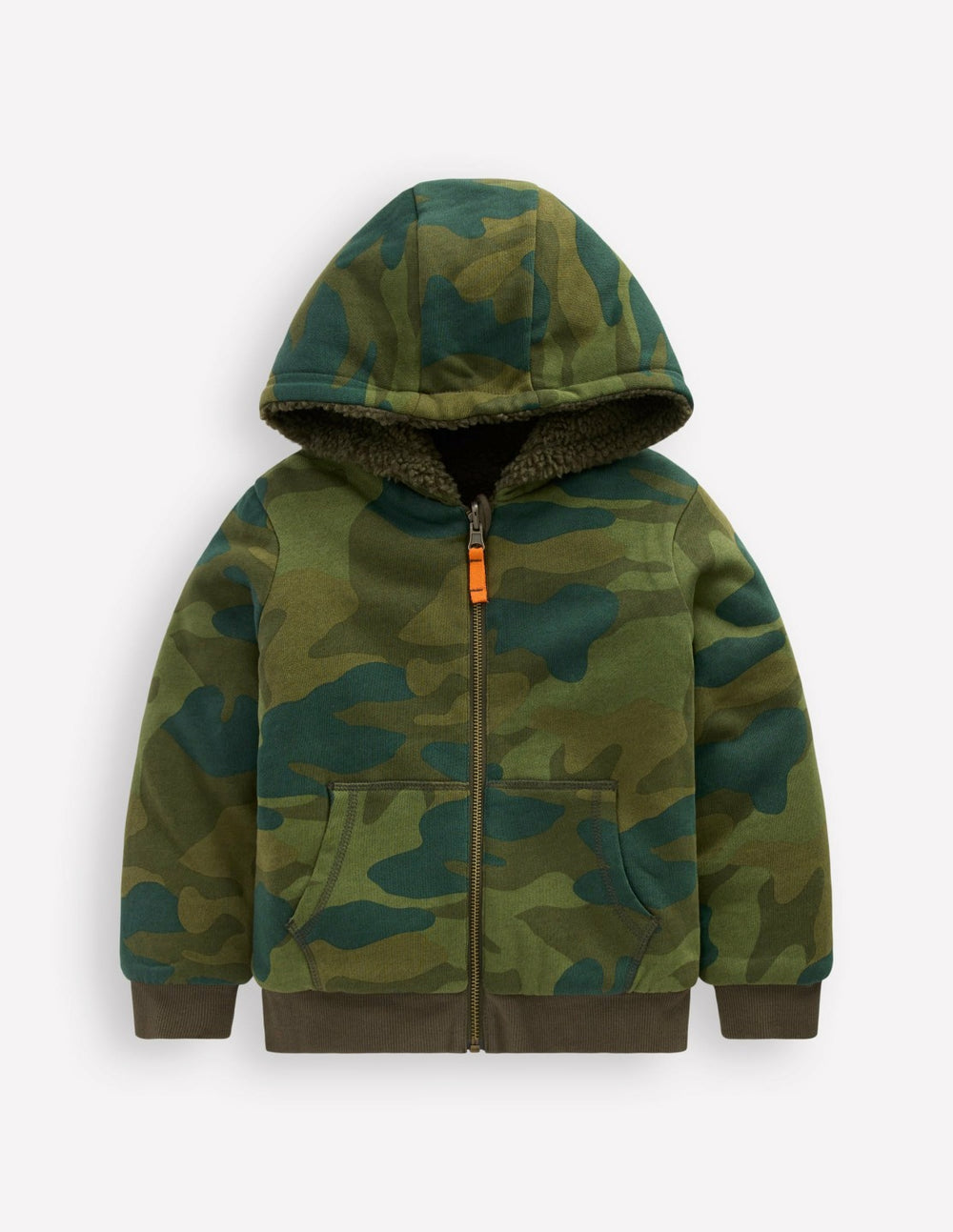 Reversible Borg Hoody-Camo / Boden Discount