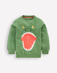 3D Animal Sweatshirt-COMFREY DINO / Boden On sale
