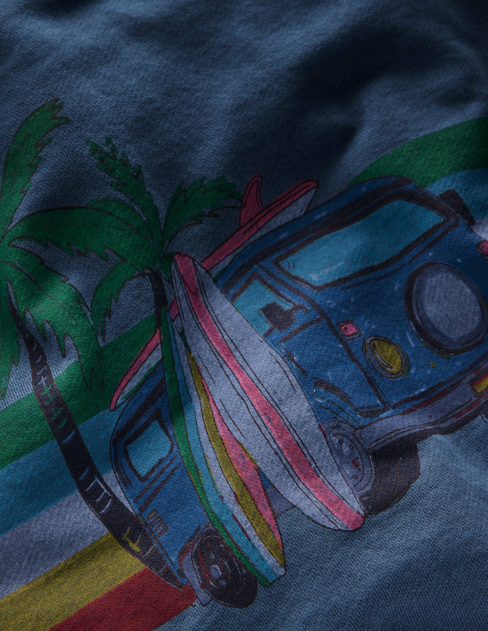 Garment Dye Graphic Hoody-Holiday Car / Boden us