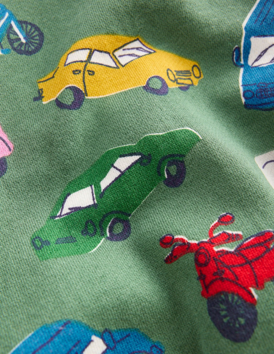 Everyday Printed Sweatshirt-Willow Green Traffic Jam / Boden On sale