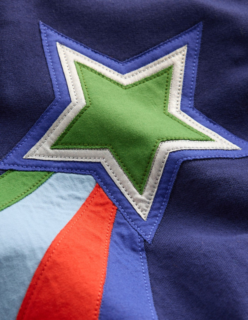 Fun Sweatshirt-Colourblock Stars / Boden us