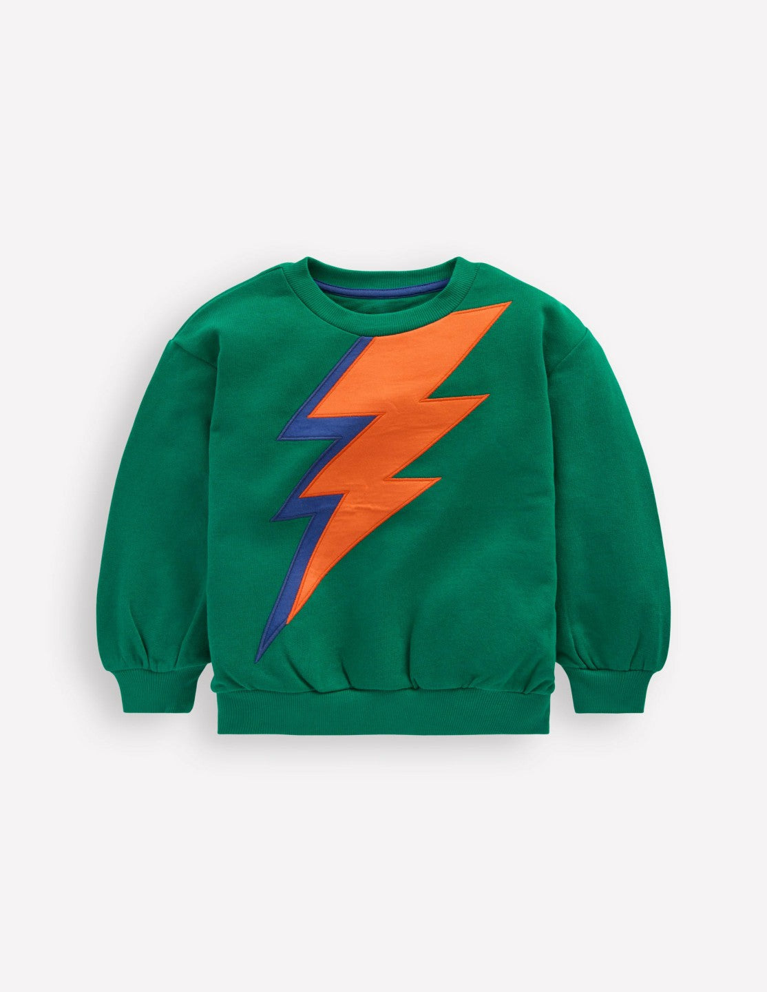 Fun Sweatshirt-Artichoke Green Lightning / Boden