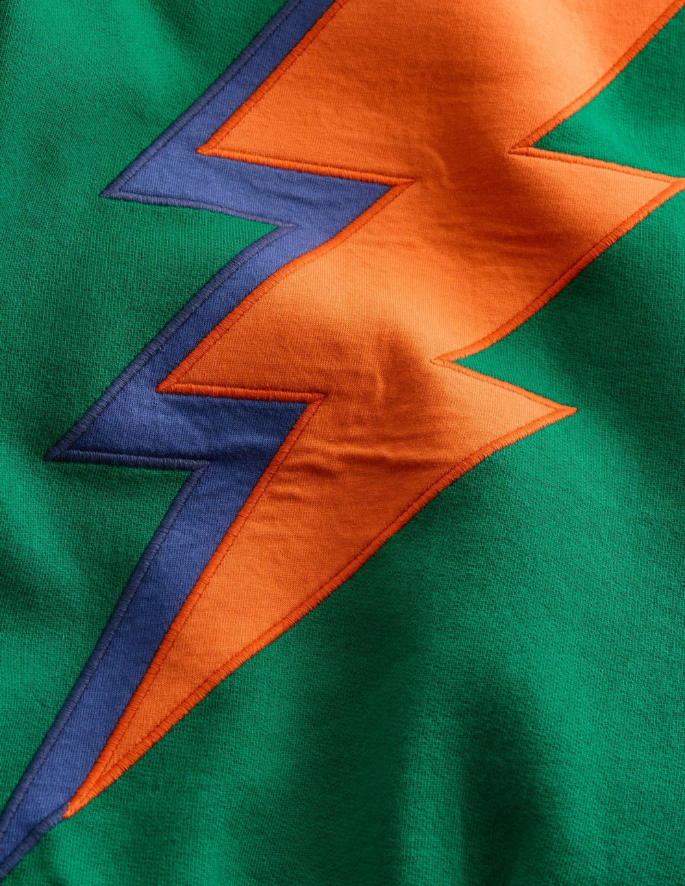 Fun Sweatshirt-Artichoke Green Lightning / Boden