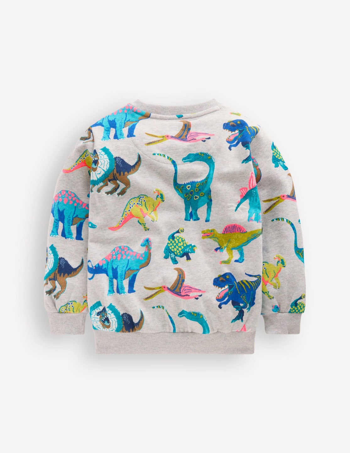 Everyday Printed Sweatshirt-Grey Dinos / Boden Online