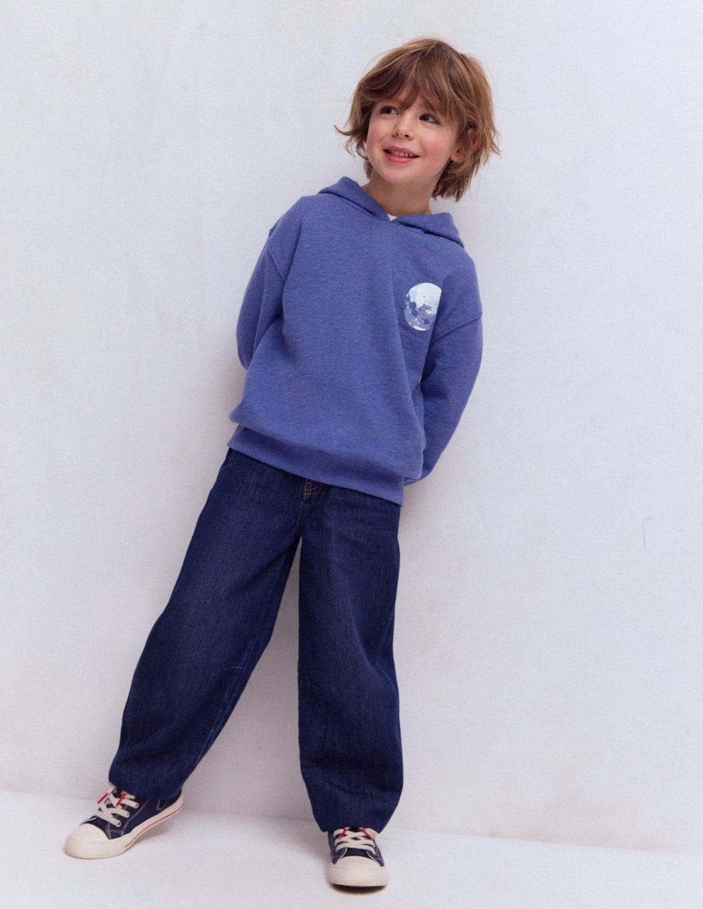 Front and Back Hoodie-Moon Phases / Boden Outlet