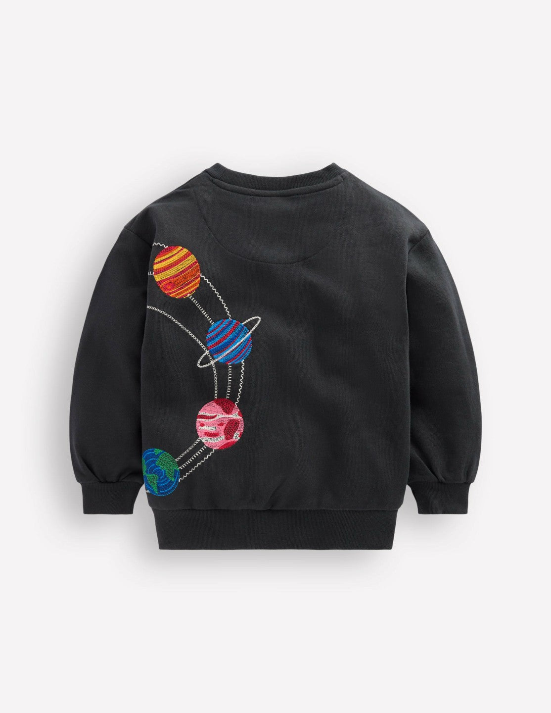 Embroidered Sweatshirt-Shadow Grey Space / Boden Discount