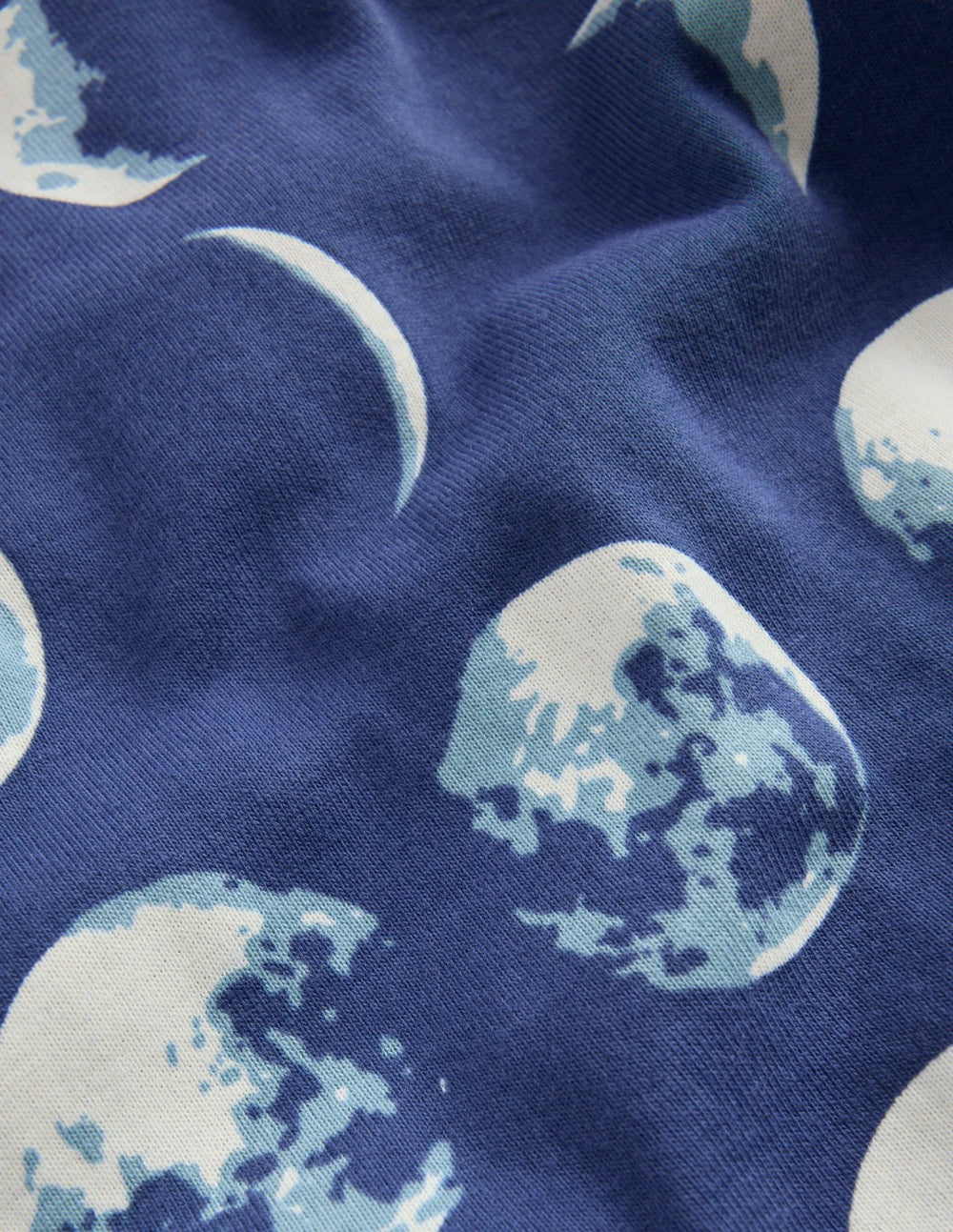 Snug Short John Glow Pyjamas-Navy Moon Phases / Boden us