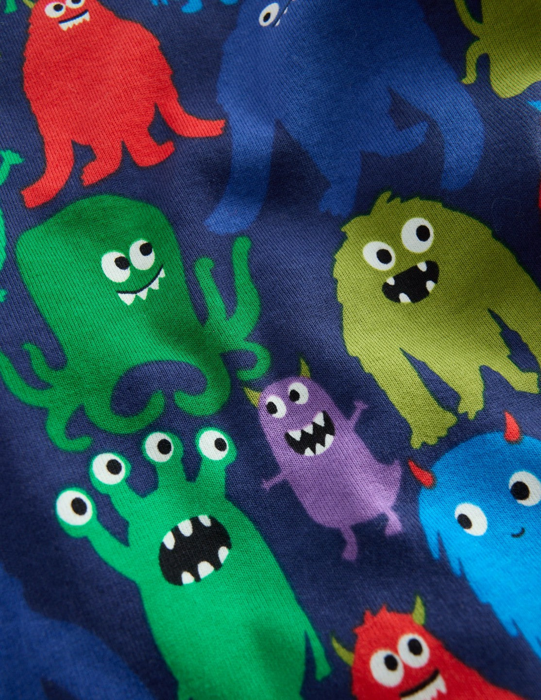 Snug Glow-in-the-dark Pajamas-Navy Monster / Boden Sale